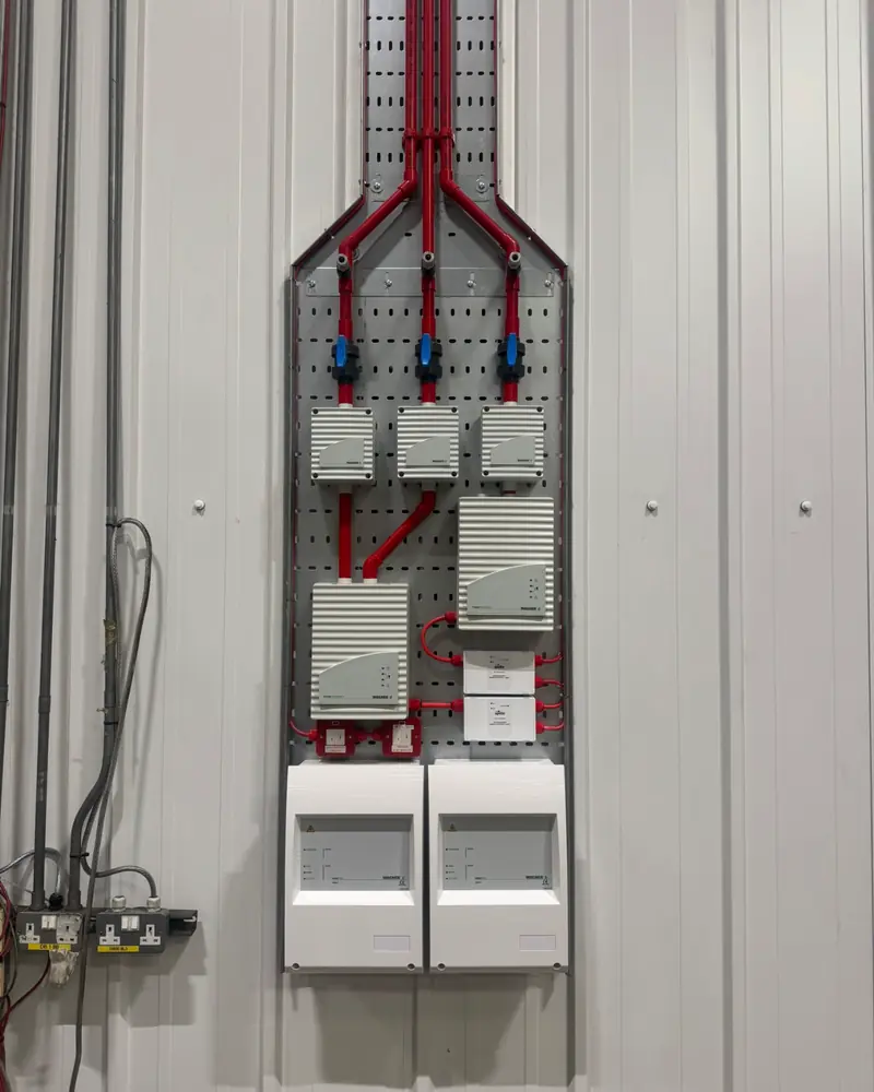 Completed multi-unit aspirating smoke detection installation by SAFE