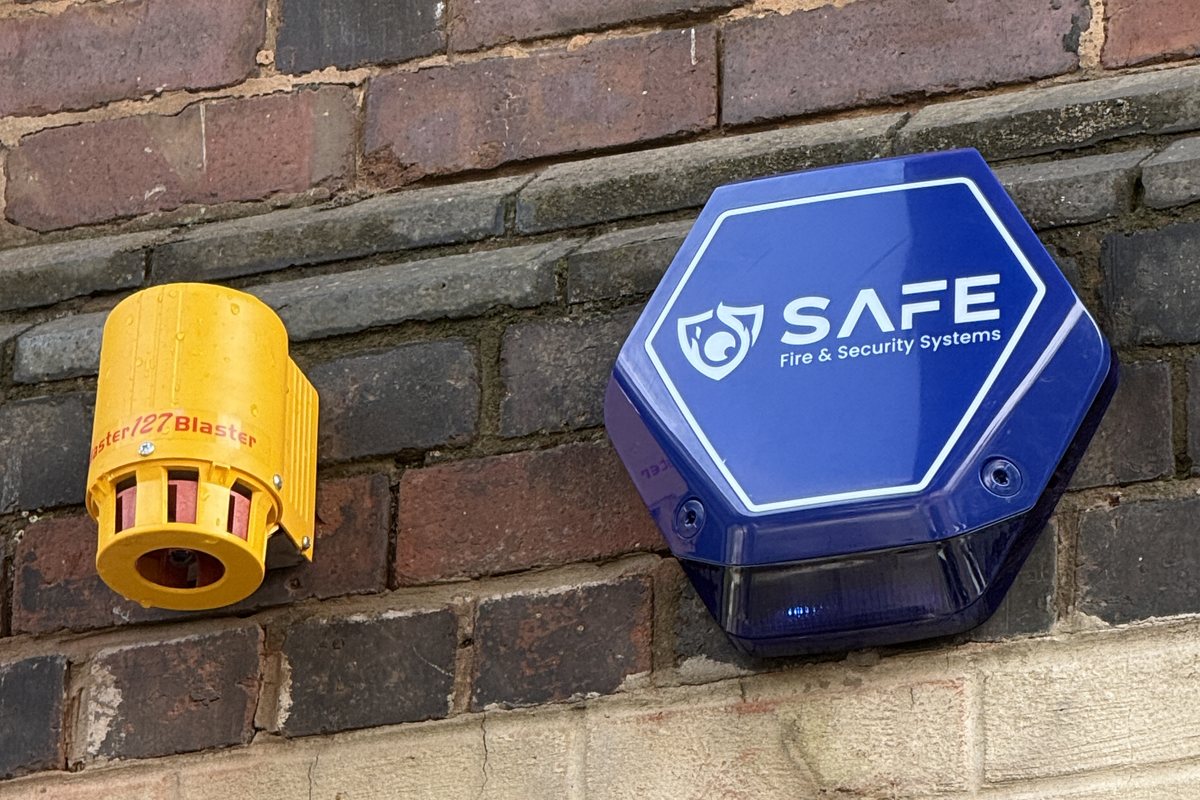 SAFE-branded intruder alarm bell box