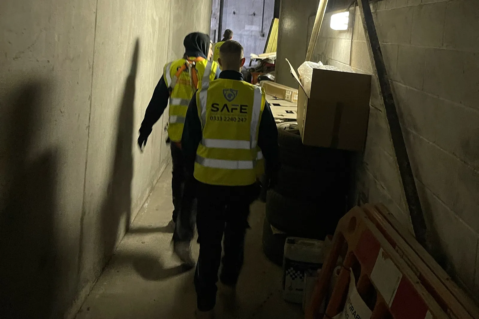 SAFE Fire & Security team carrying out a site survey
